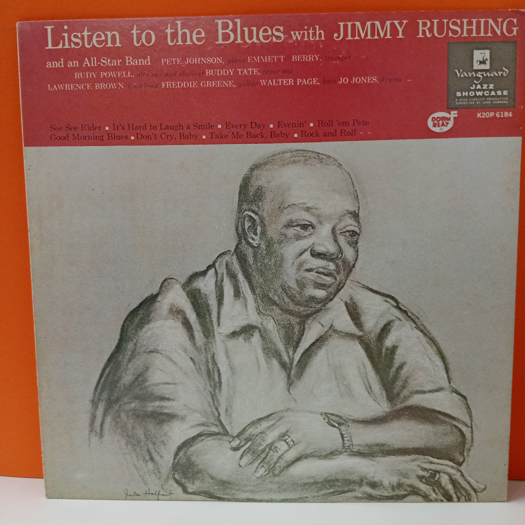 RR18-39 LP TERPAKAI [ JIMMY RUSHING - LISTEN TO THE BLUES WITH JIMMY RUSHING ] USED LP < NM >