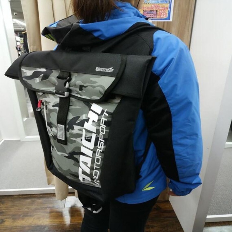 รถจักรยานยนต์SMALL Taichi RSB273 กันน้ํารถจักรยานยนต์ RIDING BACKPACK กระเป๋ามอเตอร์ BEG OUTDOOR 20L