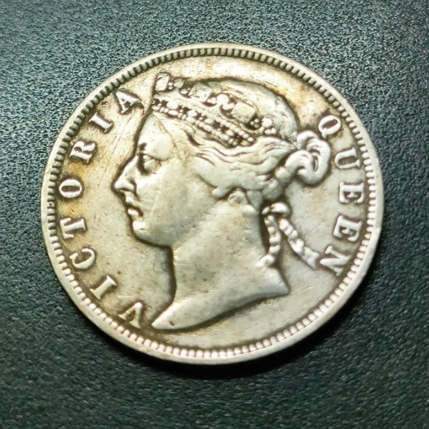 Straits Settlement Queen Victoria 20 Cent 1891