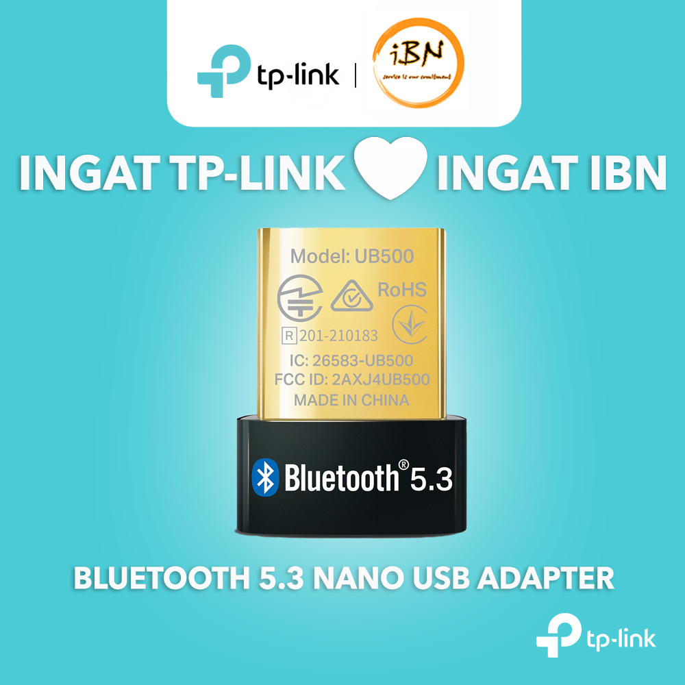 TP-Link ไร้สายบลูทูธ 5.0 5.3 Nano USB Adapter สําหรับเดสก์ท็อปแล็ปท็อป Dongle UB500 UB400 UB4A MA530