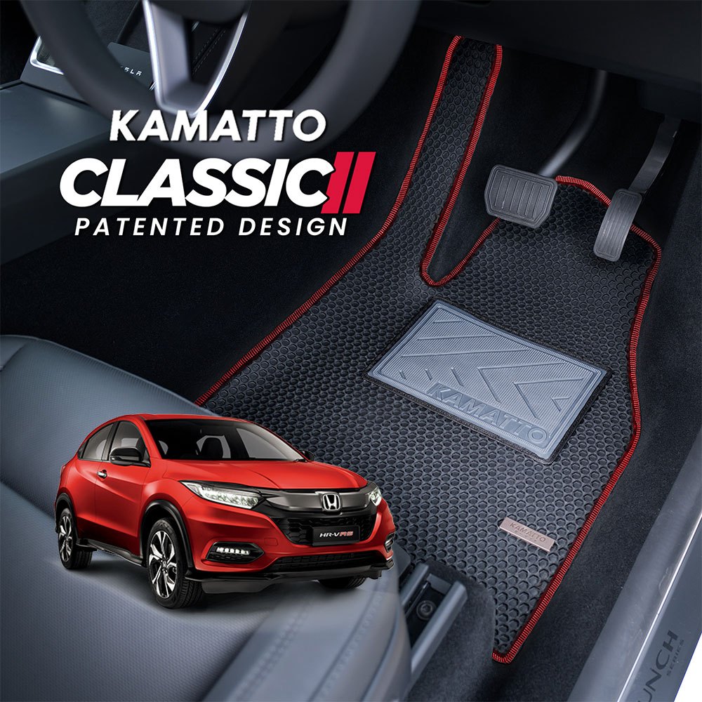 Kamatto Classic Honda HR-V/HRV 2015 - 2021 พรมปูพื้นและพรมรถยนต์