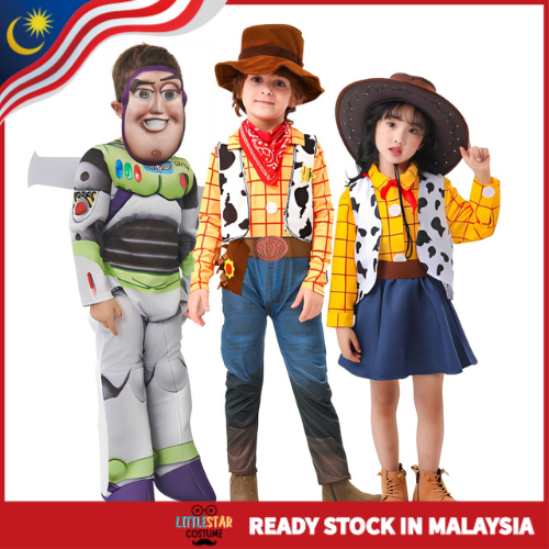 Jessie, Buzz Lightyear & Woody Kids Costume – ชุดคอสเพลย์ Toy Story สําหรับปาร์ตี้และเวที
