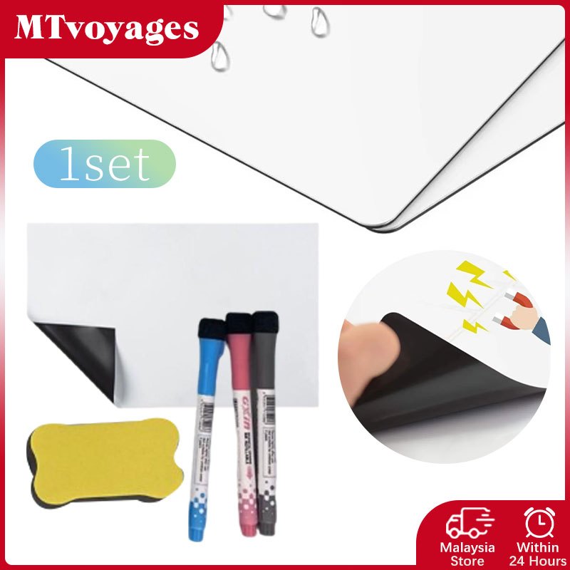 A3 Magnetic PET Nano Soft Whiteboard Family Scheduleboard Magnetic Notes ตู้เย็นกันน้ํา