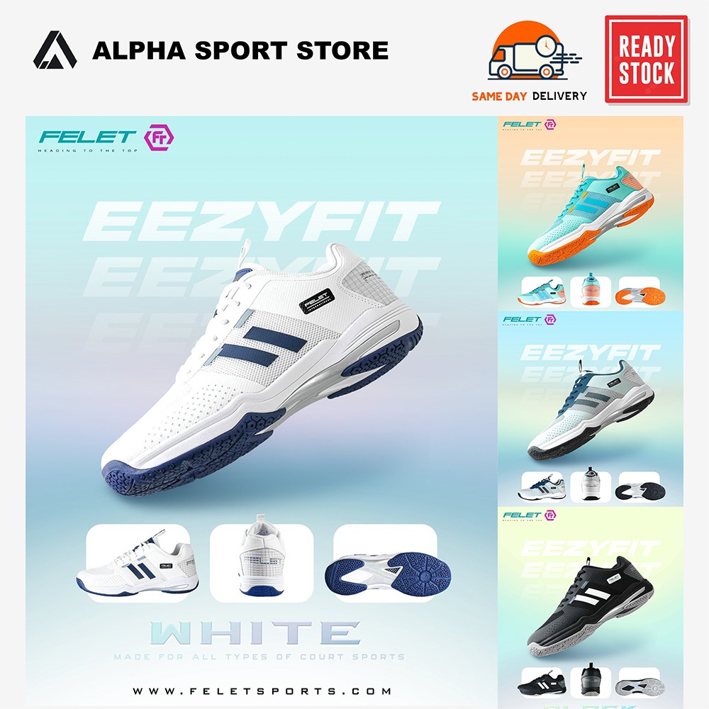 ✅ ✅ FELET EEZYFIT BADMINTON COURT SHOES KASUT COURT BADMINTON
