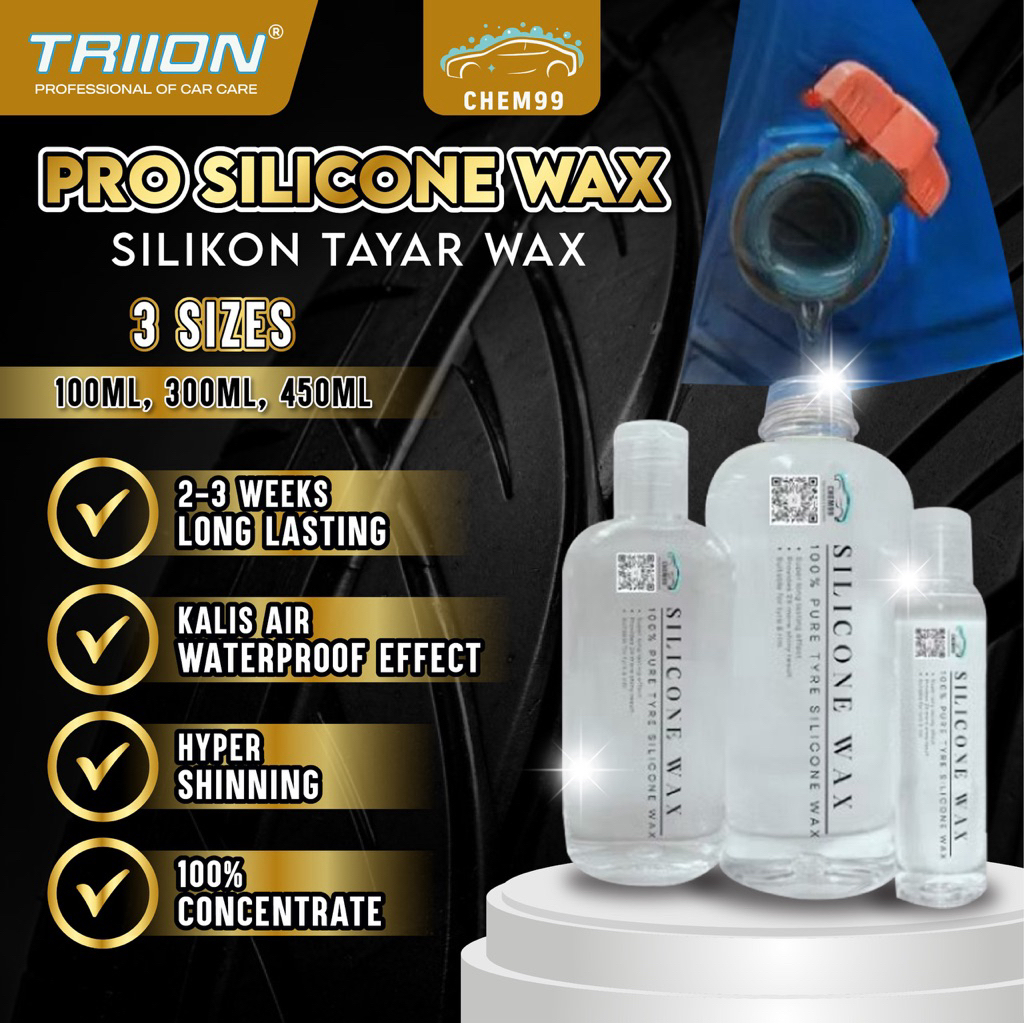 ขี้ผึ้งซิลิโคน Tyre Silicone Wax Tayar Wax Tyre Shine Silicon Rim Silicone Car & Motorcyle