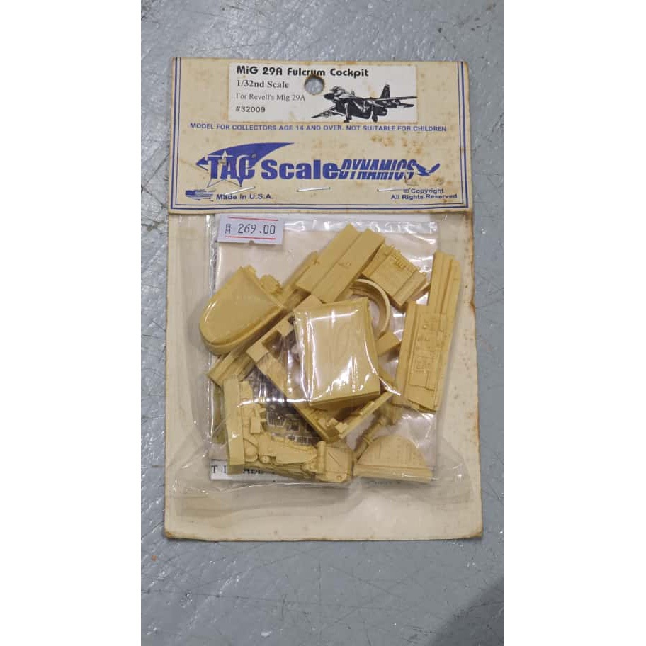 TAC Scale Dynamics 32009 1/32 MiG-29A Fulcrum Cockpit สําหรับ Revells MiG-29A