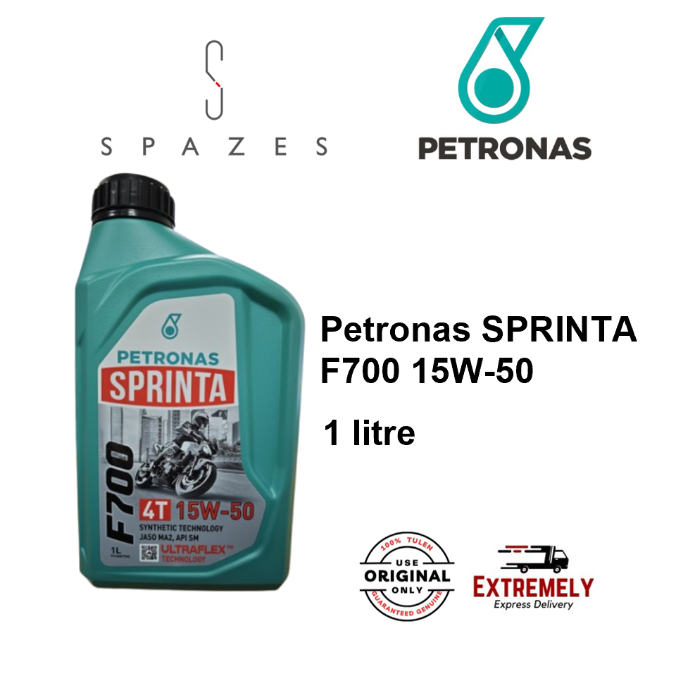PETRONAS Sprinta F700 15W-50 น้ํามันเครื่องกึ่งซิน Minyak Engin Moto 15W50 F700 Sprinta