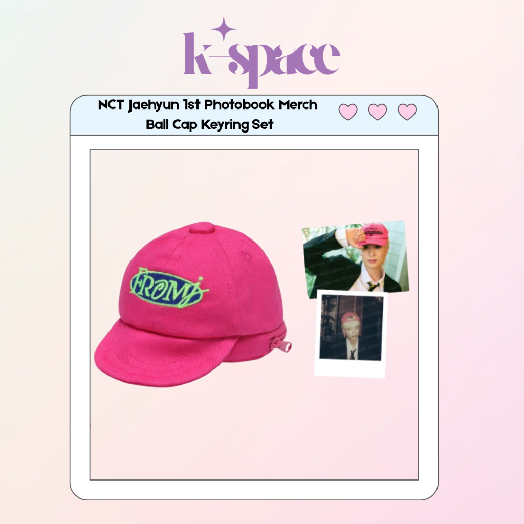 NCT Jaehyun 1st Photobook Merch Ball Cap ชุดพวงกุญแจ