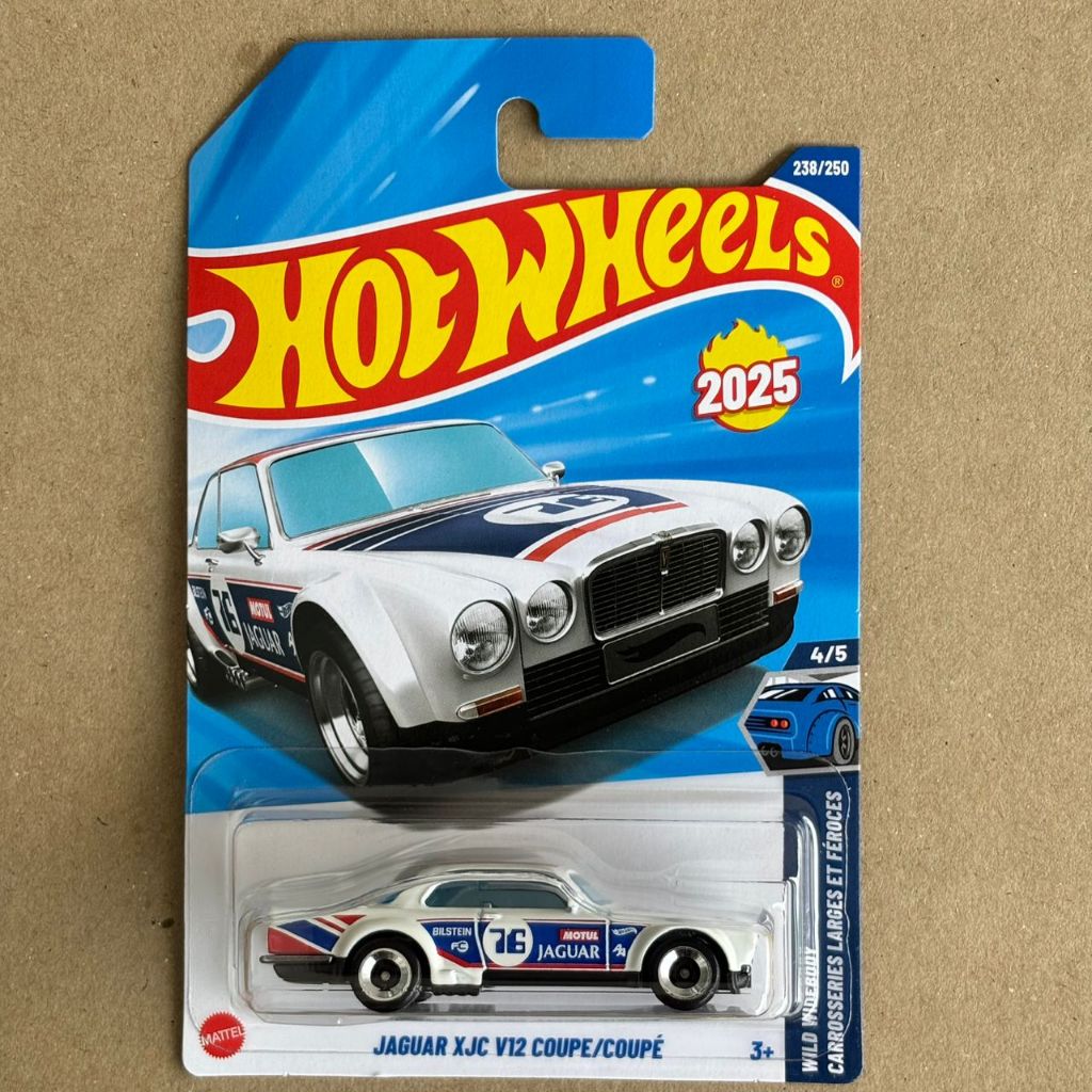 Hot Wheels Jaguar XJC V12 Coupe - สีขาว No 76 ( 238/250 - 2025 Mix N - WILD WIDEBODY 4/5 ) - ใหม่สํา