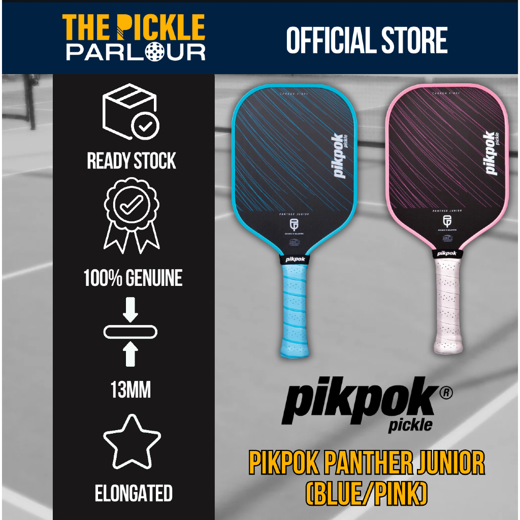 Pikpok Panther Junior 13mm Pickleball Paddle Kids Paddle Racket Racquet