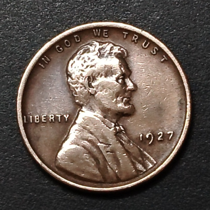 US Lincoln Wheat Penny 1 Cent 1927