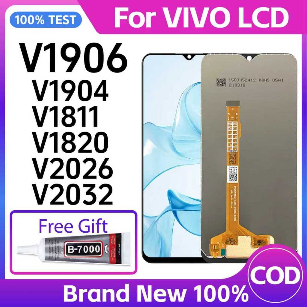 [ใหม่เอี่ยม] LCD สําหรับ VIVO 1906/1902/1901/ 1811/1820/ V2032/V2026 เปลี่ยนชุดหน้าจอแสดงผล