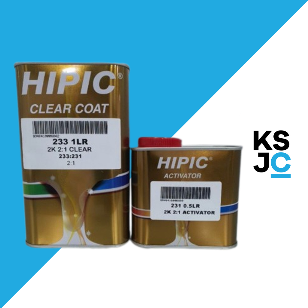 Hipic Set 233 2:1 2K Clear Coat & 231 2:1 2K Activator