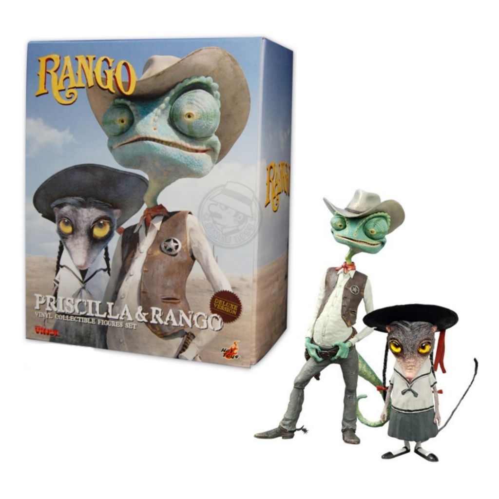 Hot Toys MMSV 06 - ชุดฟิกเกอร์สะสมไวนิล Rango & Priscilla (รุ่นดีลักซ์)