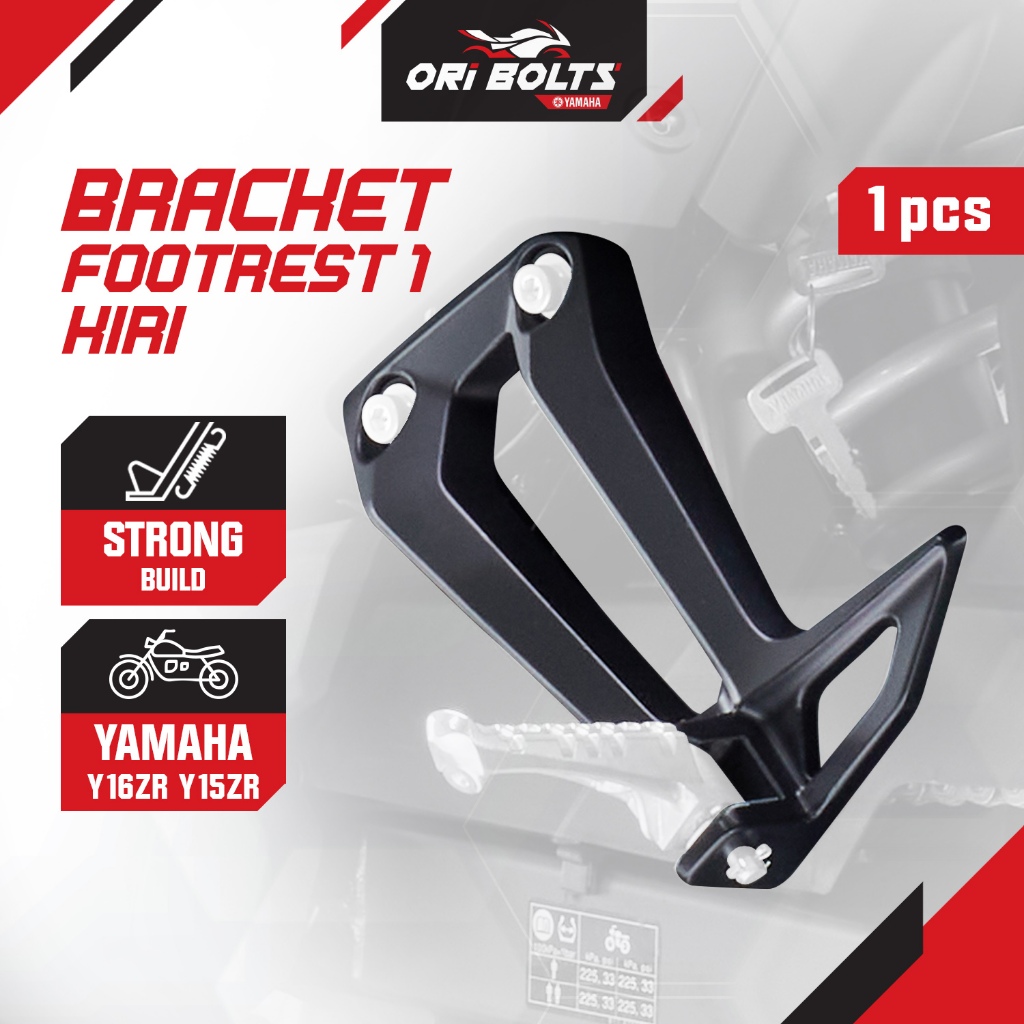 B17-F7452-00-P0 Yamaha Y16 Y15 V1 V2 ขายึดพักเท้าหลังซ้าย Papan Pemijak Kiri Besi