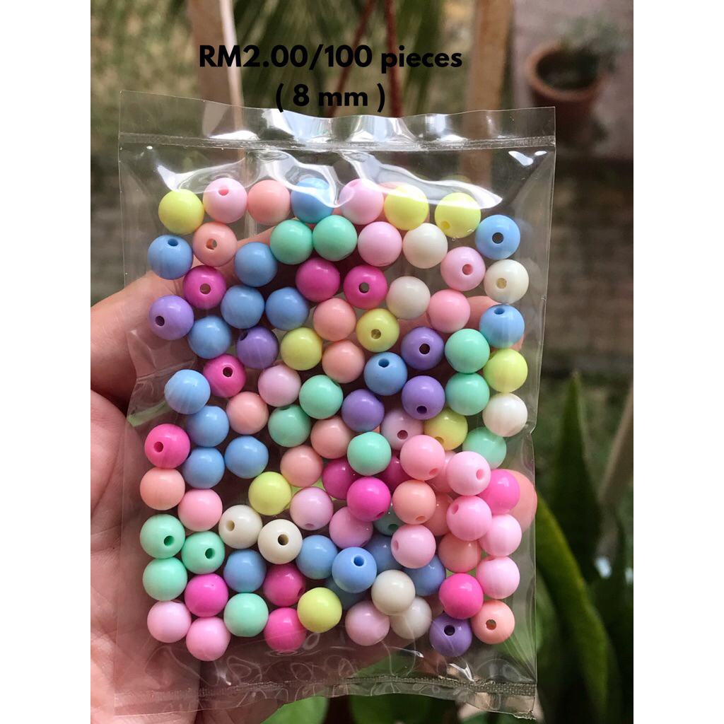 RM2.00/100 kyping : 8mm-003 - Manik - Bead - 8 mm