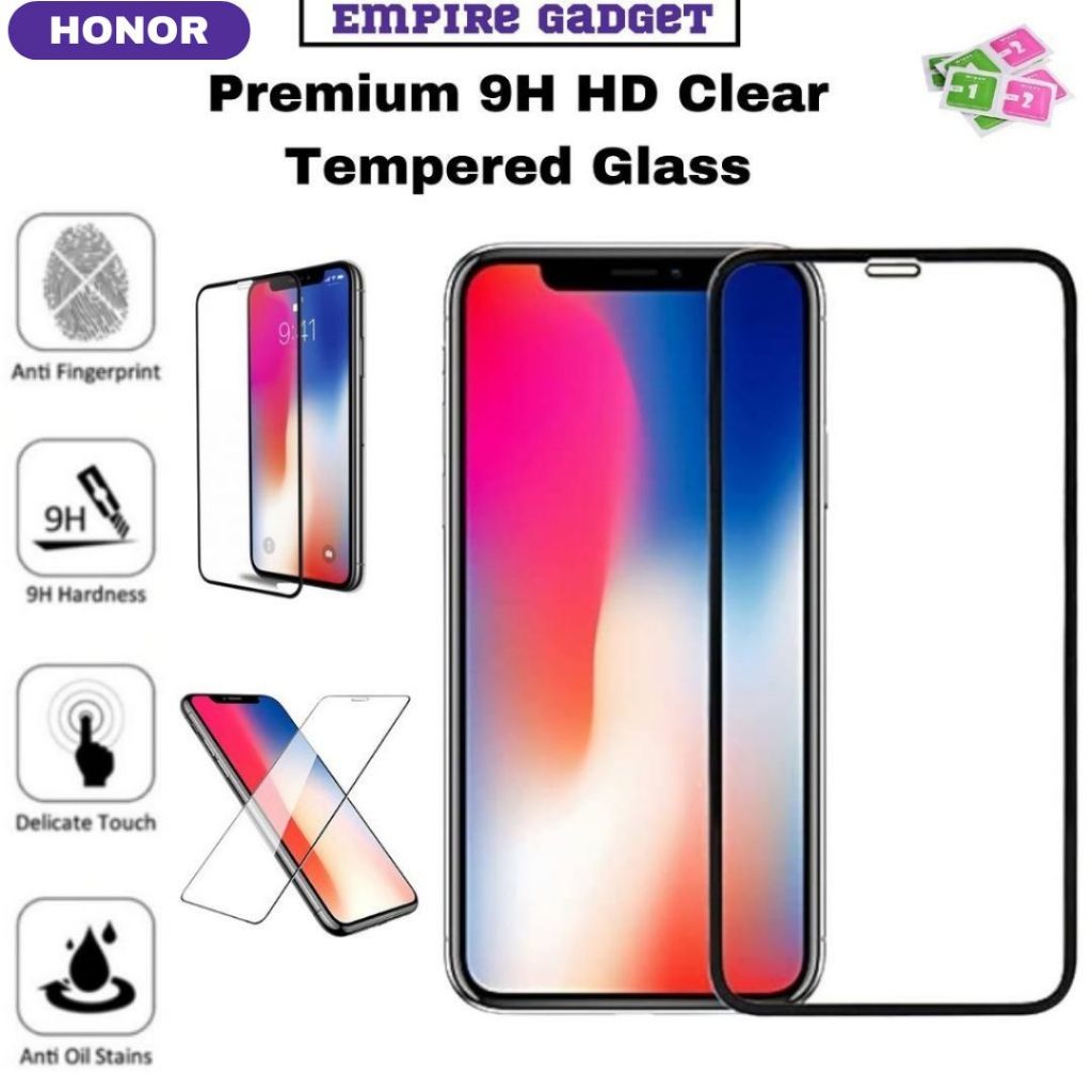 พรีเมี่ยมใส Honor X9D,600Lite,X7D,90 Lite,400Smart,400Lite,200Lite,400,200Smart,X8B กระจกนิรภัยป้องก