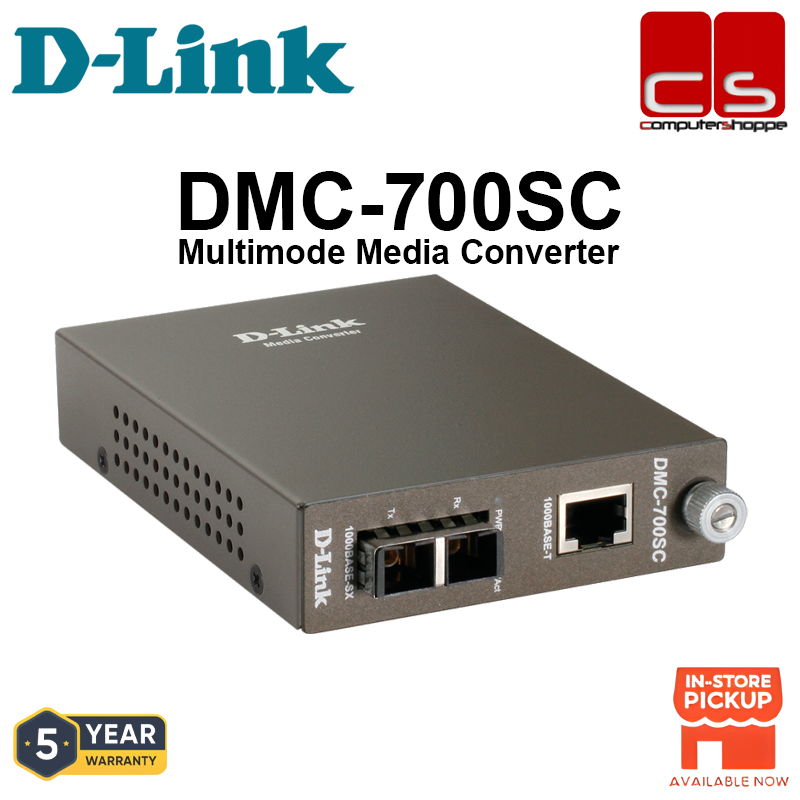 D-LINK DMC-700SC (1000BaseT ถึง 1000BaseSX (SC) ตัวแปลงสื่อมัลติโหมด)