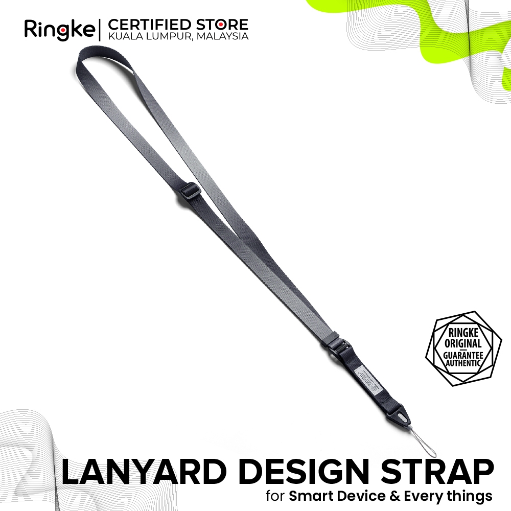RINGKE LANYARD DESIGN สายรัดไหล่คอข้อมือมือออกแบบสําหรับเคสโทรศัพท์ กุญแจ กล้อง & ID QuikCatch Lanya