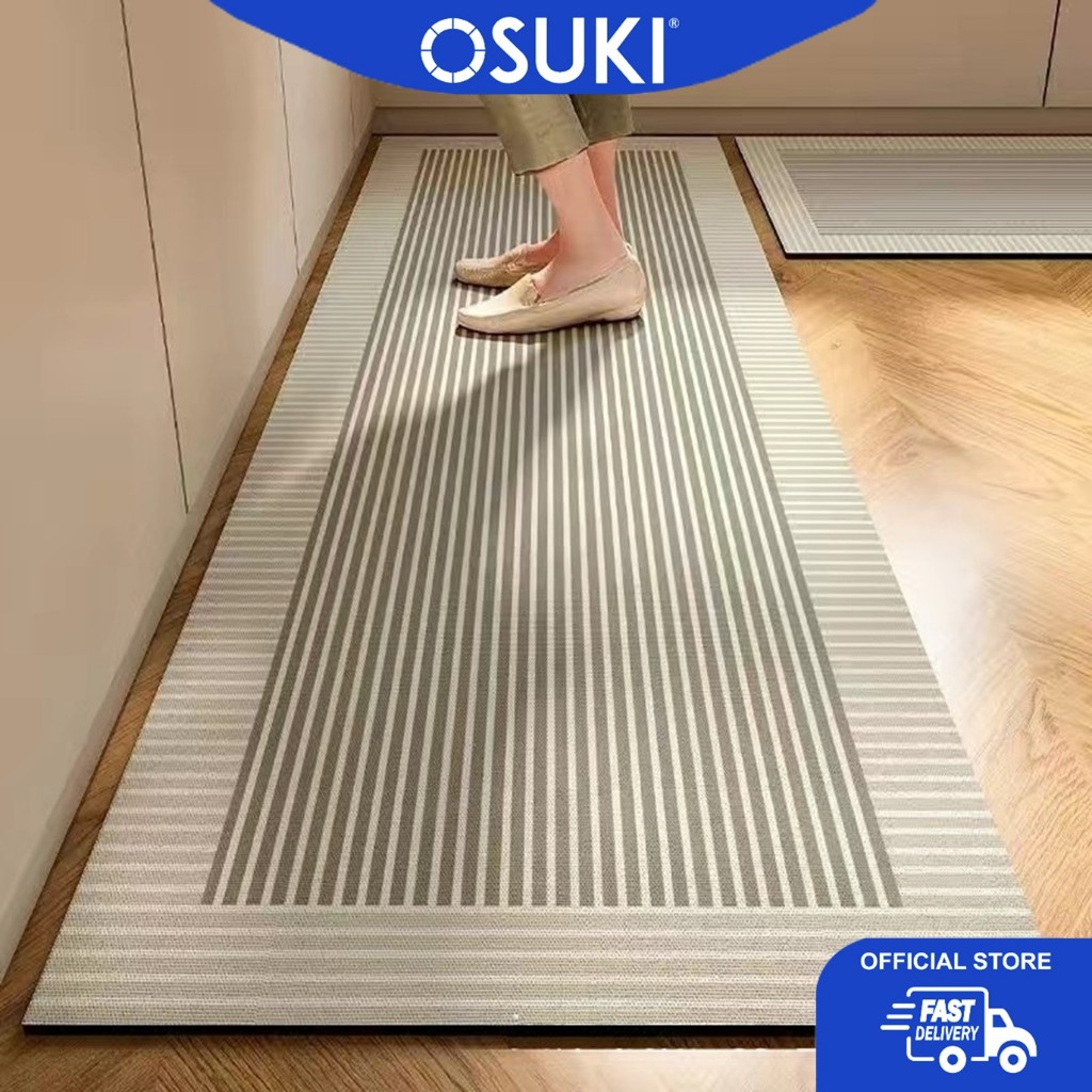 OSUKI Super Absorbent Diatomite Mud Kitchen Mat พรมปูพื้นกันลื่น Alas Kaki Dapur