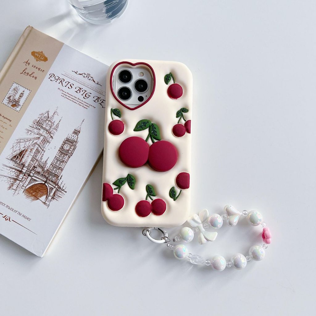 เคส Pearl Cherry Strap IP11 Series ถึง IP16 Plus