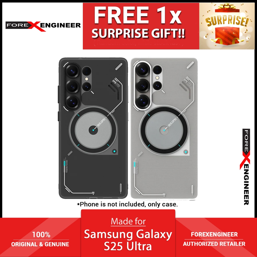 [ Samsung S25 Ultra ] AULUMU S25 Frosted Case - Glow in The Dark พร้อมเคสแม่เหล็กดีไซน์หน้าต่างระบาย