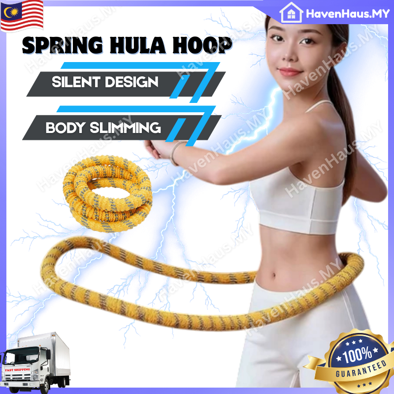 ใหม่ UPGRADEDSilent Spring Hula Hoop Soft Elastic Home Fitness Slimming Adult Weight Loss Hoop Koe圈