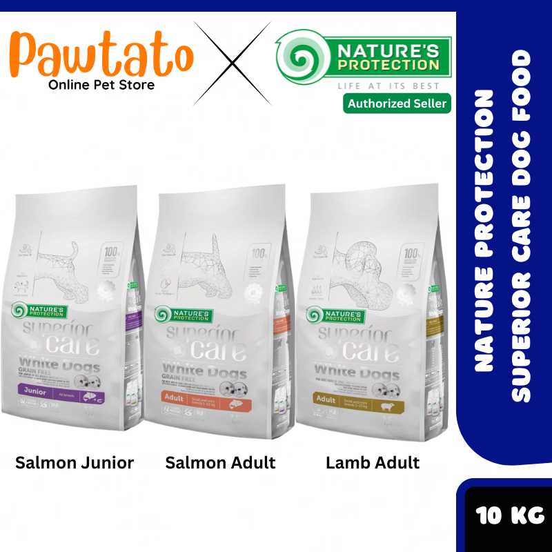 🔥 Natures Protection Superior Care White Dogs Series 10KG (ปราศจากกลูเตน)