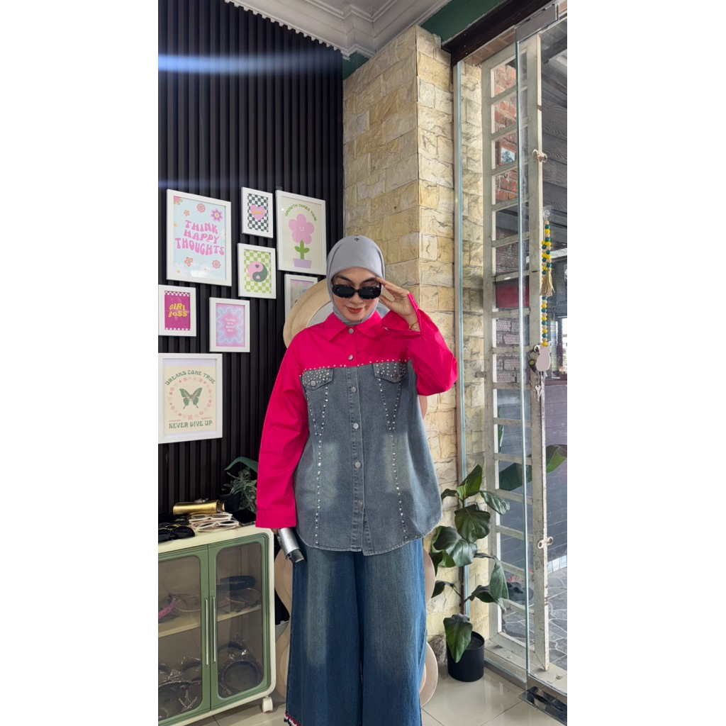 เสื้อเบลาส์ Orkid ผ้ายีนส์คอตตอน