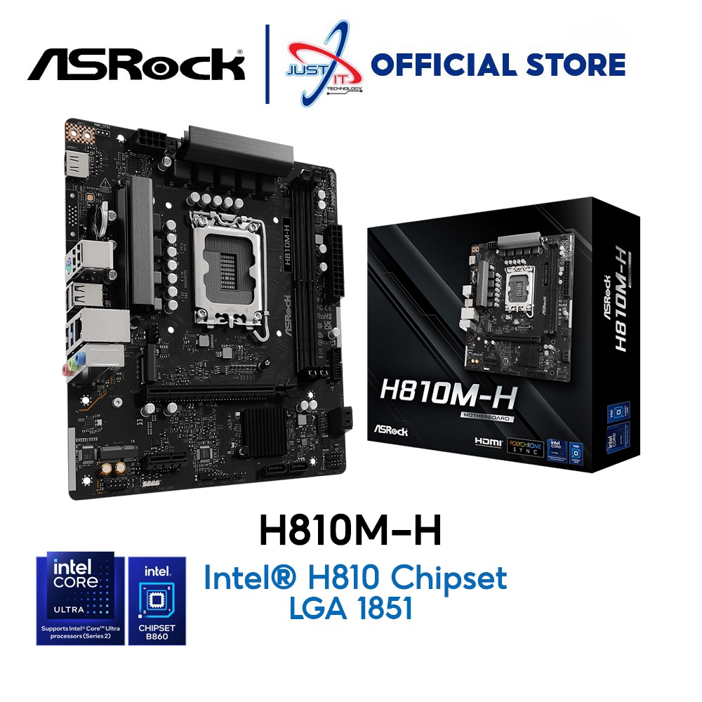 ASROCK H810M-H DDR5 / D5 AM5 GAMING MOTHERBOARD COMBO DEAL ULTRA 5 225 / 225F