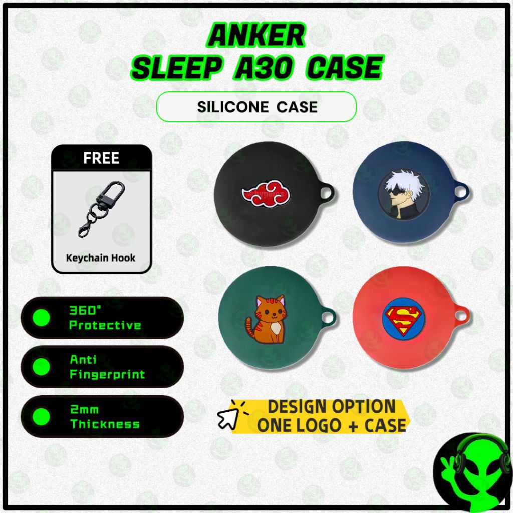 Anker Soundcore Sleep A30 กรณีไร้สายหูฟังเกราะป้องกันเคสซิลิโคนอ่อนนุ่ม Anker Sleep A30 กรณี