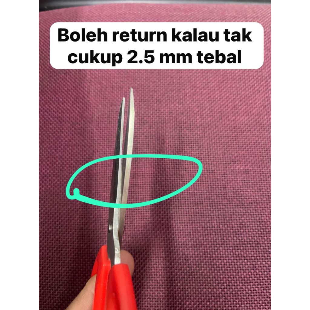 HY3017 (17CM)กรรไกร Heavy Duty Red HDL GUNTING Heavyduty