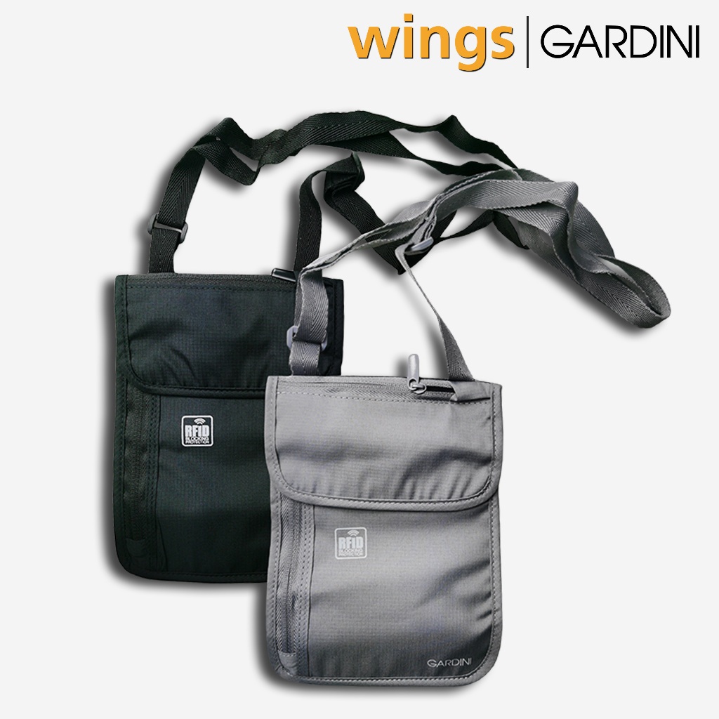 Gardini Beg Leher RFID - 67613 กระเป๋าคล้องคอรักษาความปลอดภัย RFID