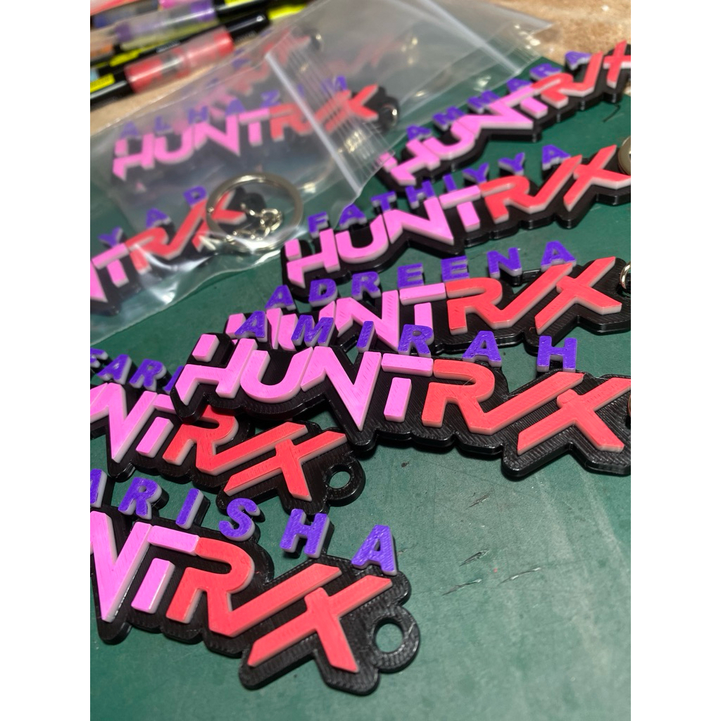 3d Printing personalise / พวงกุญแจ Hunttrix แบบกําหนดเอง