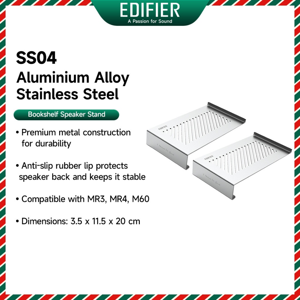 Edifier SS04 ชั้นวางหนังสือลําโพงขาตั้งจอแสดงผลสําหรับ MR3 MR4 M60