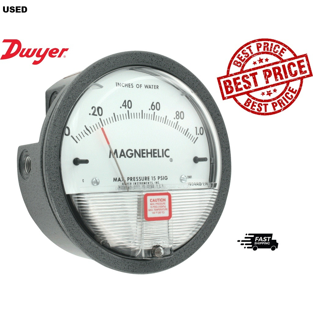 Dwyer Magnehelic 2002 0-2" wc. [USED] เกจวัดแรงดันเฟืองท้าย