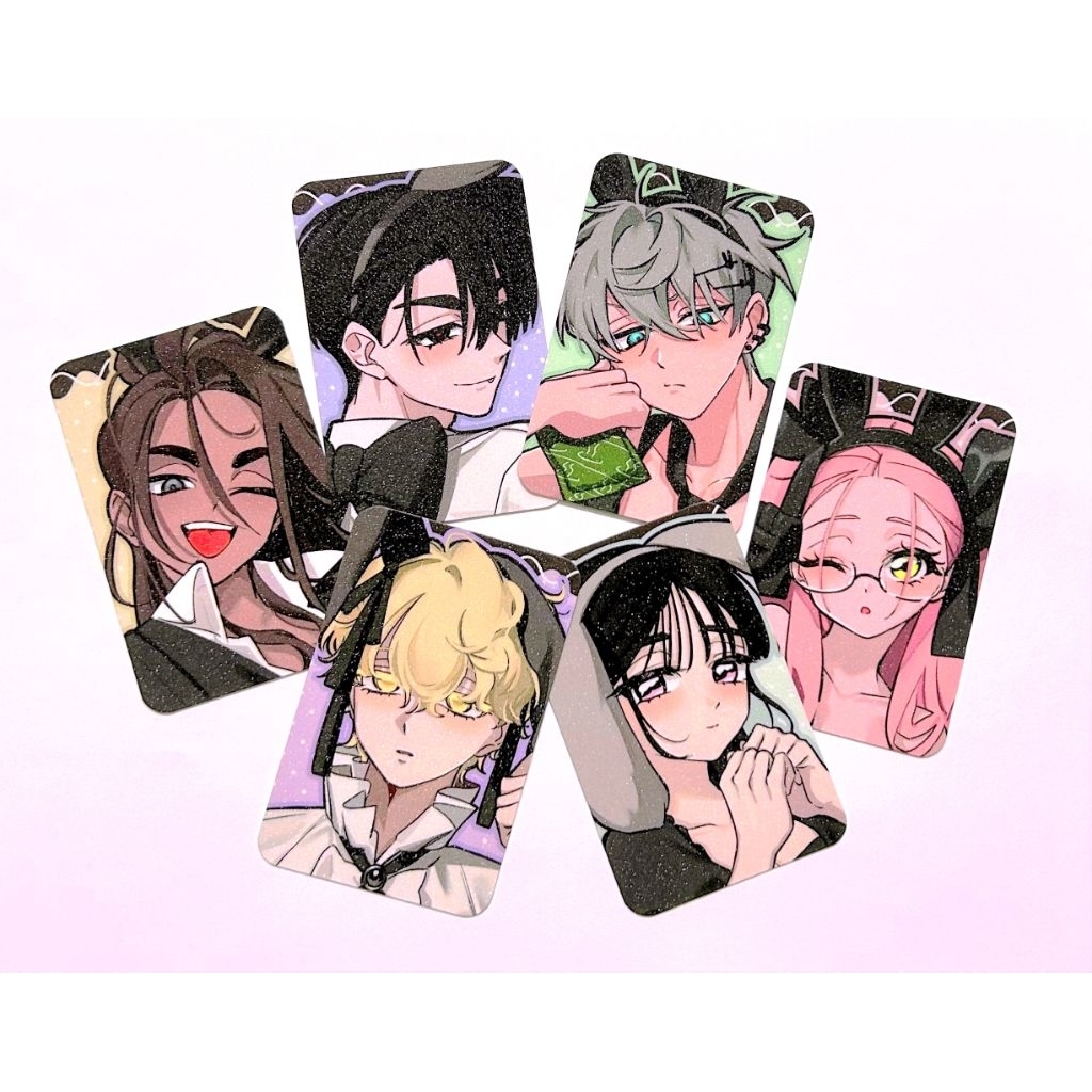 ALIEN STAGE CAFE BUNNY สติ๊กเกอร์รูปถ่ายพวงกุญแจ BADGE