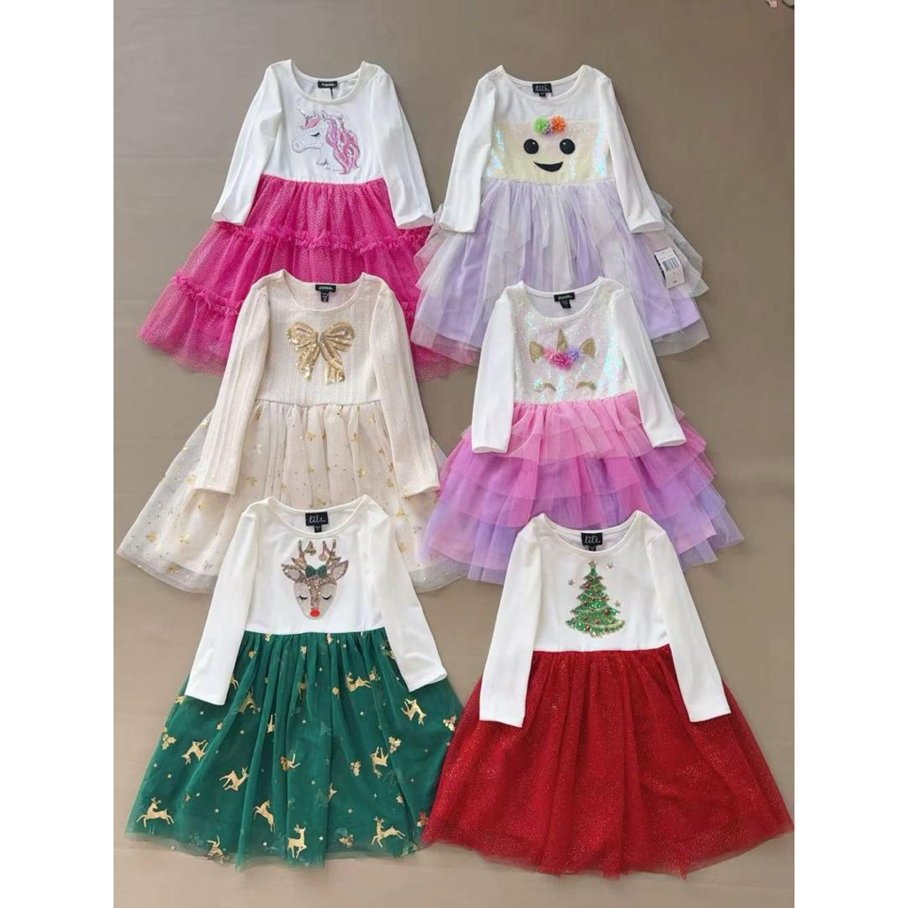 DRESS LONG SLEEVES SIZE: 4/5Y-6/7Y