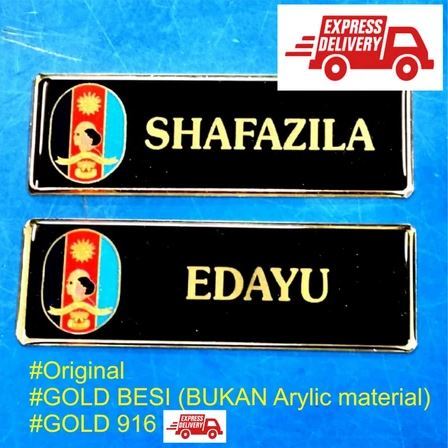 (BAKAT) (FAST SHIP_ BAKAT NAME TAG GOLD QUALITY) NAMETAG NAMA Bakat