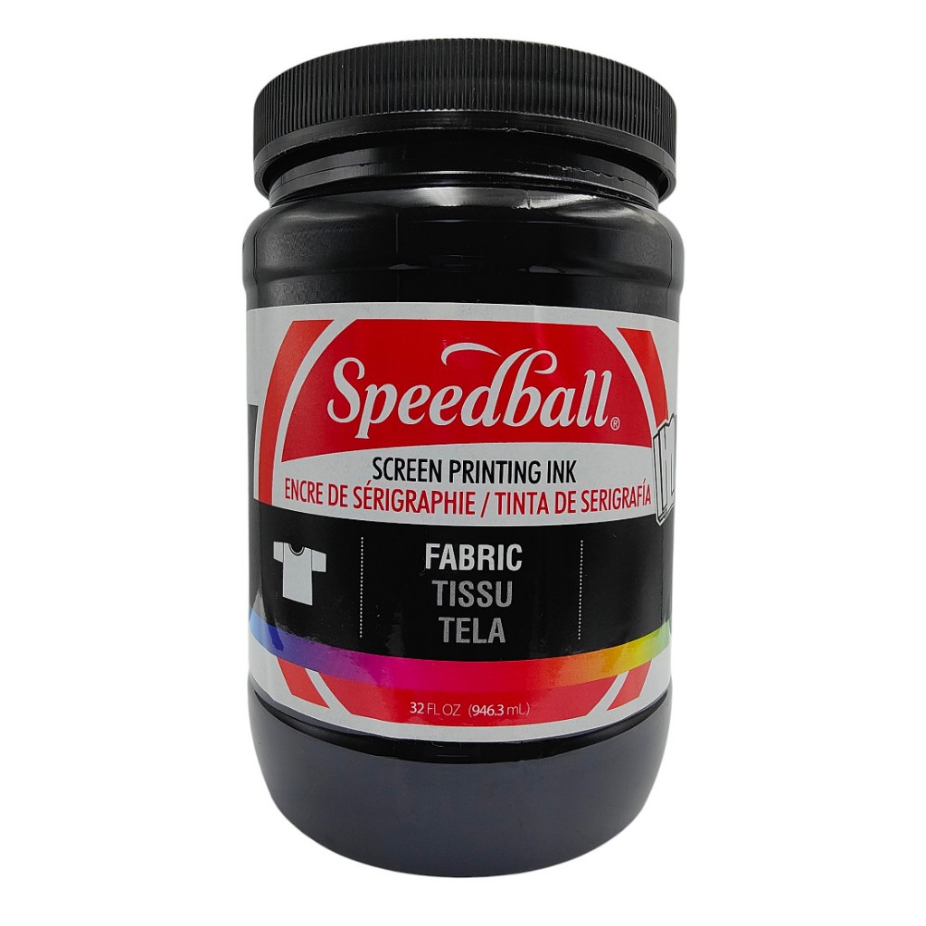 หมึกพิมพ์สกรีนผ้า Speedball 32oz (946.3ml) - สีดํา 4600, 651032046001 (2934350046006)