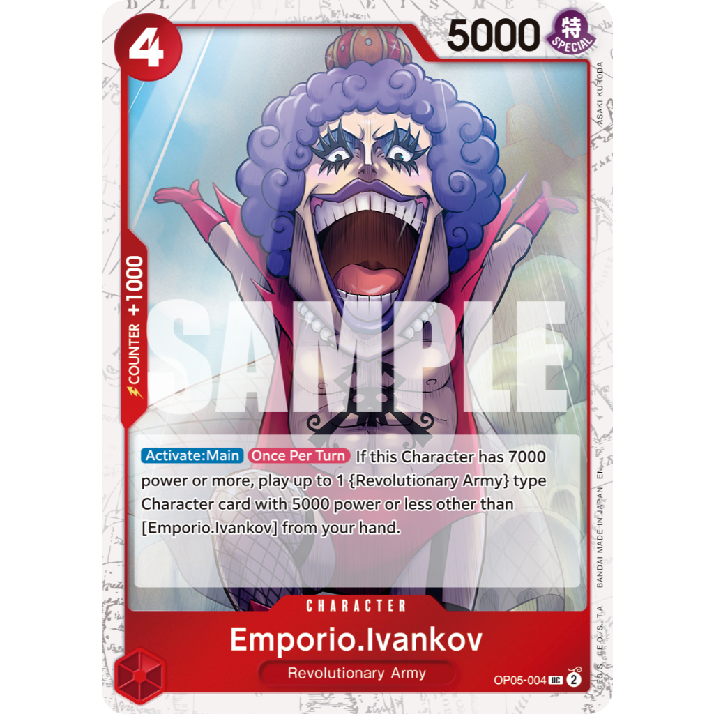 ENGLISH & JAPANESE VERSION PRB2 PRB02 OP05-004 UC CHARACTER Emporio.Ivankov