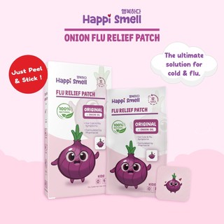 HAPPI SMELL Pelekat Aromaterapi Selsema Resdung Onion Flu Relief Allergy Aromateraphy patch 6pcs