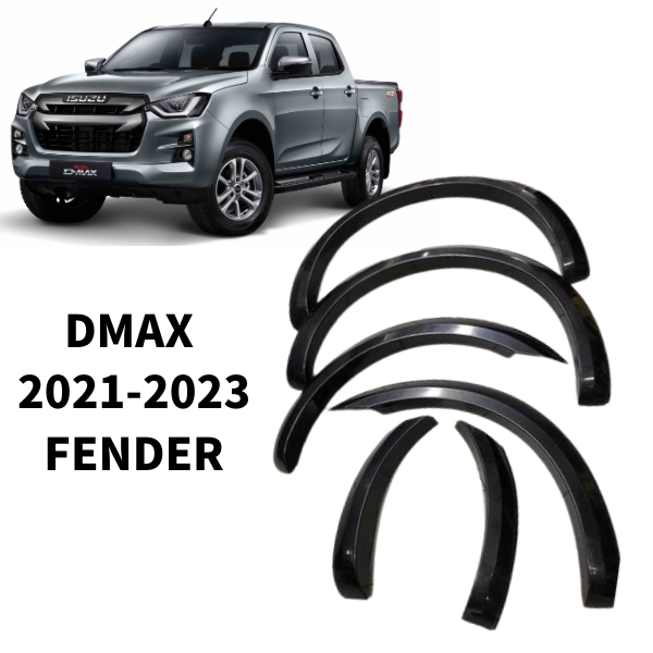 ISUZU DMAX X-TERRAIN 2020-2023 FENDER ARCH PP OEM 6" BLACK COLOUR Dmax Fender Arch dmax fender Arch 