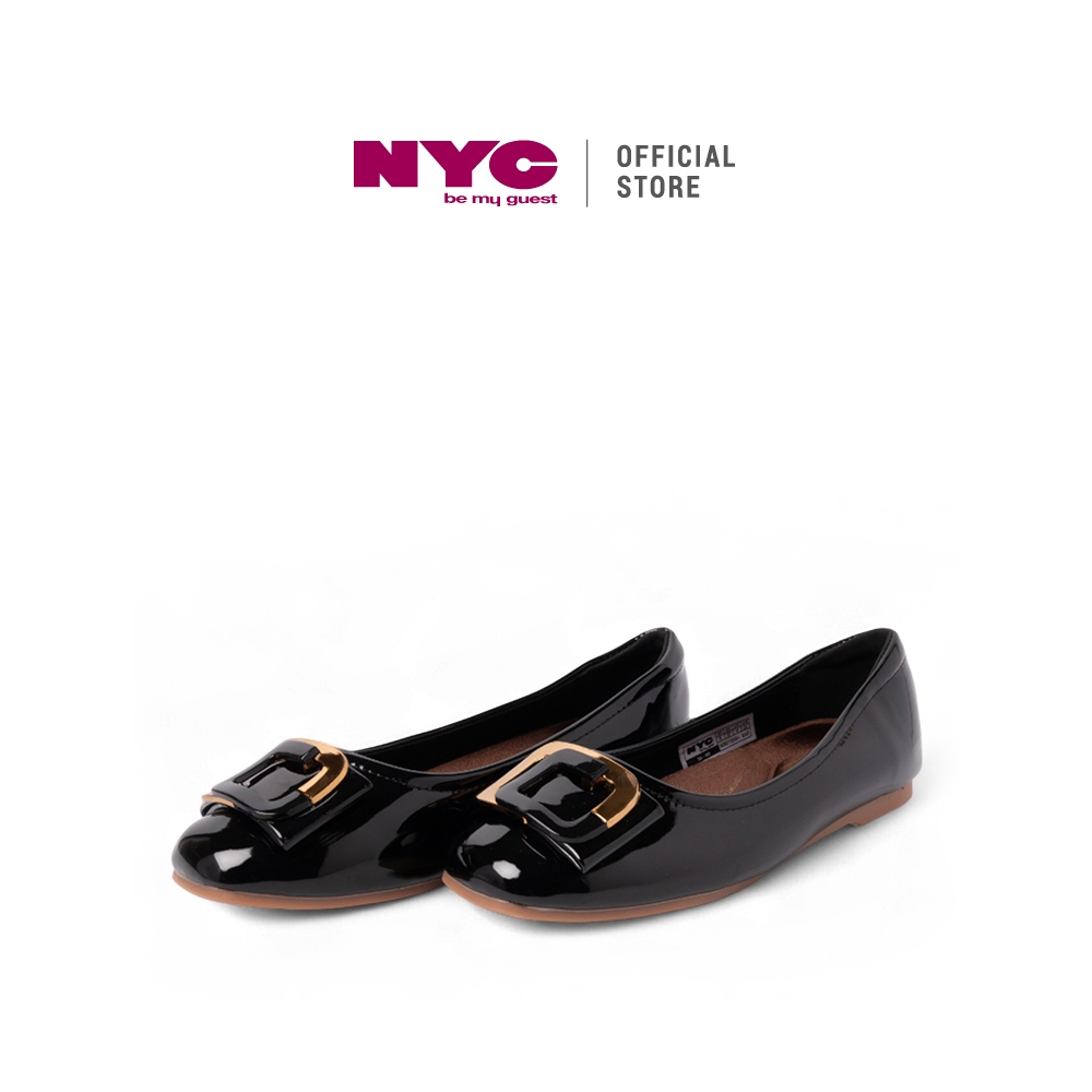 NYC Ladies Ricca Comfort Pumps Shoes -N42502-YS01SV-1-BLACK