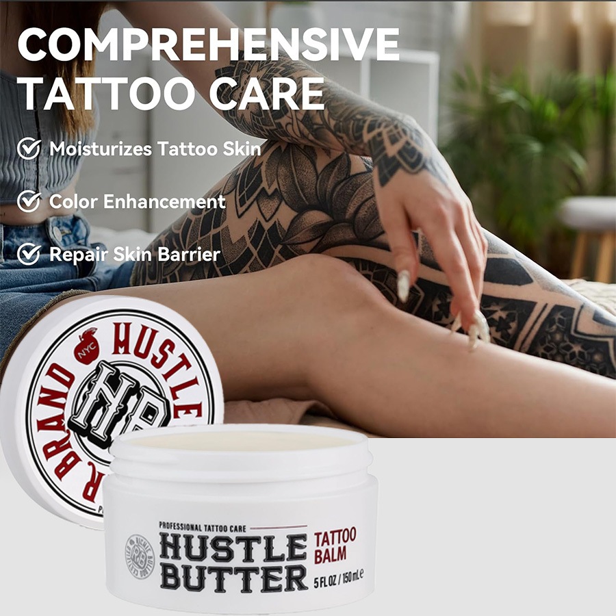 Hustle Butter Deluxe 150ml Tattoo.หมดอายุ 03/27. สักหลังการดูแล