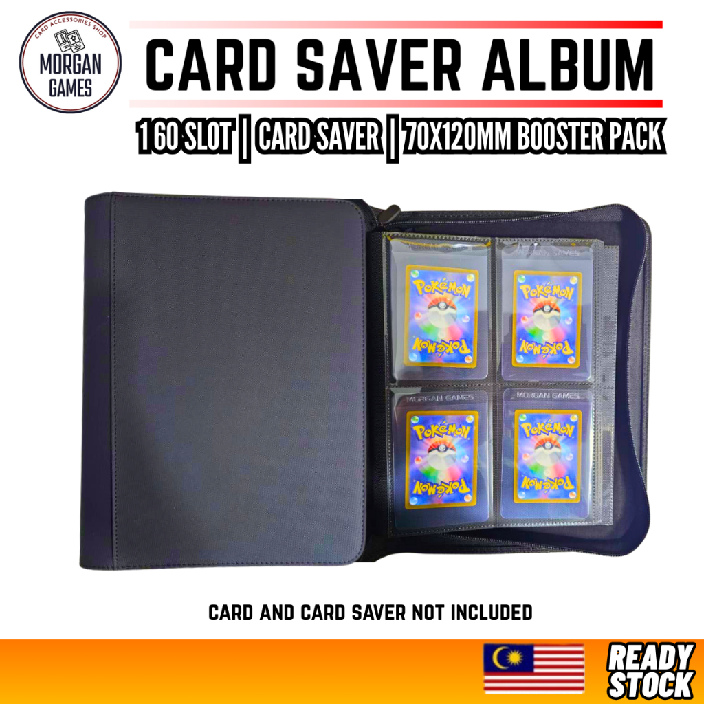 Morgan Games Card Saver Album Binder Fit Card Saver English Pokémon Booster Pack