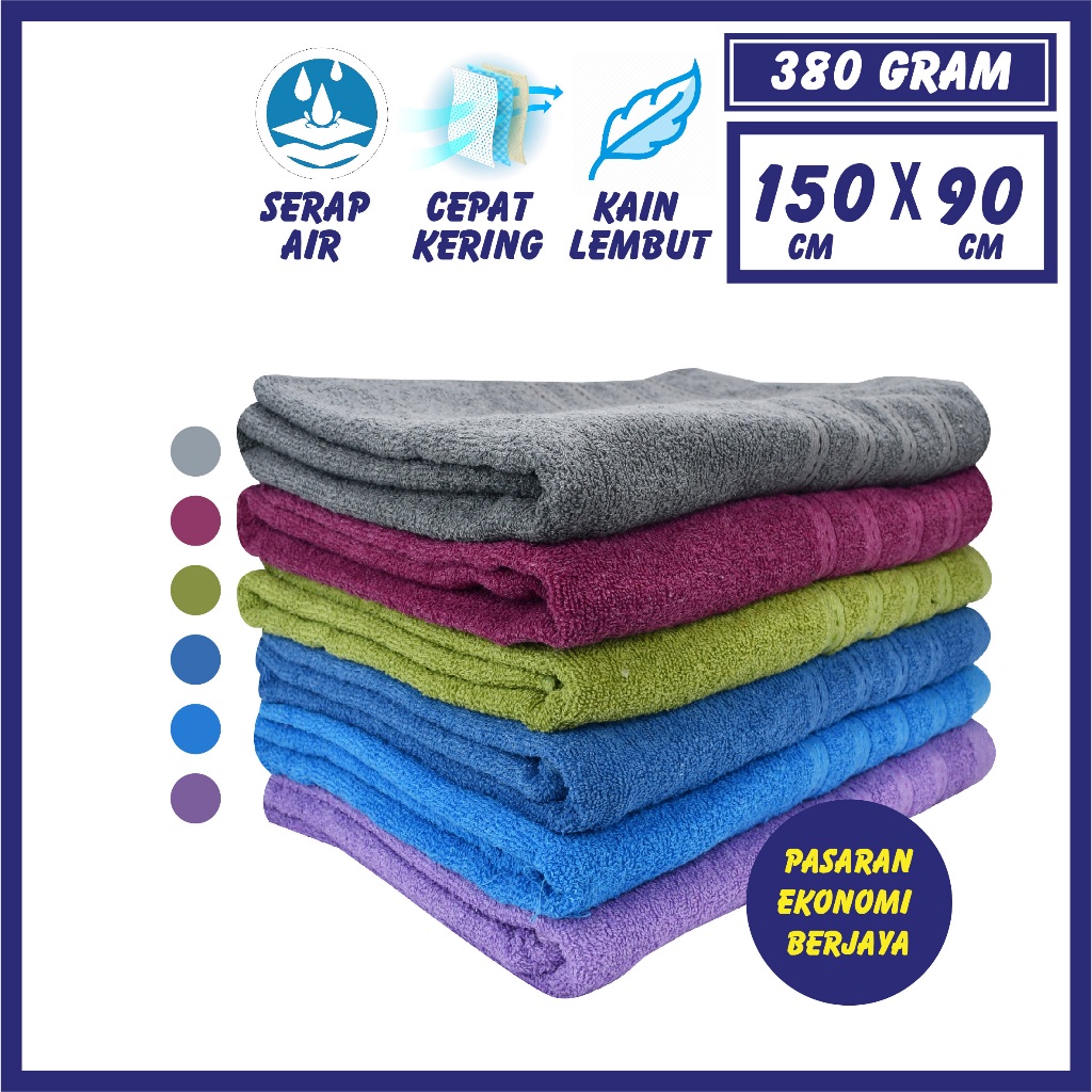 TUALA MANDI (RX4060 )/ ผ้าเช็ดตัว ABSORBENT - 150CM X 90CM