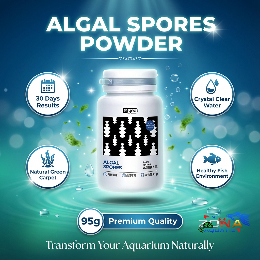 YEE ALGAL SPORES POWDER 95G ถังปลาสีเขียว CARPET ALGAE GROWTH STARTER น้ํากาต้มน้ํา