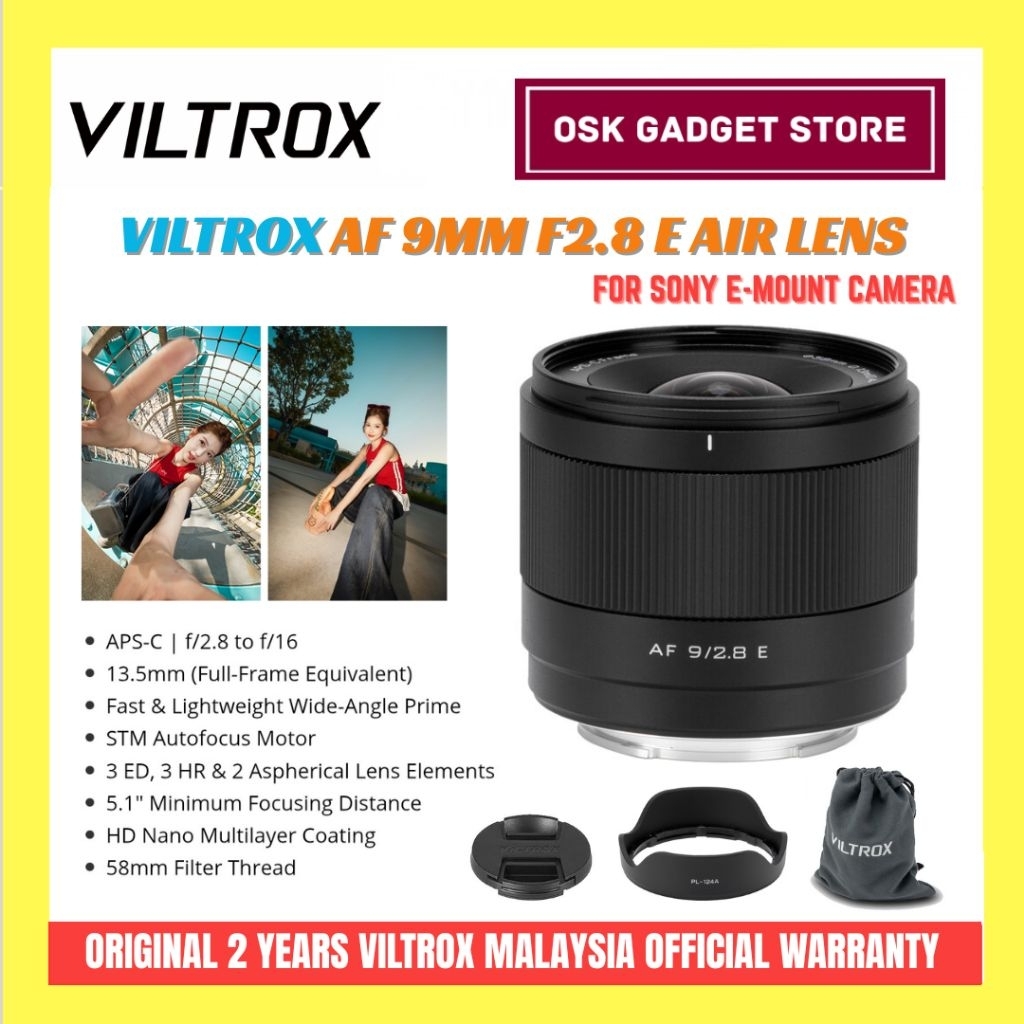 Viltrox AF 9mm F2.8 Air Auto Focus เลนส์สําหรับ Sony E-Mount รับประกัน Viltrox 2 ปี