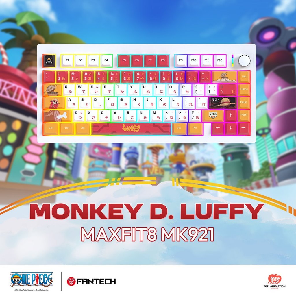 FANTECH MAXFIT 8 MK921 คีย์บอร์ดเกมมิ่งไร้สาย ONE PIECE Edition